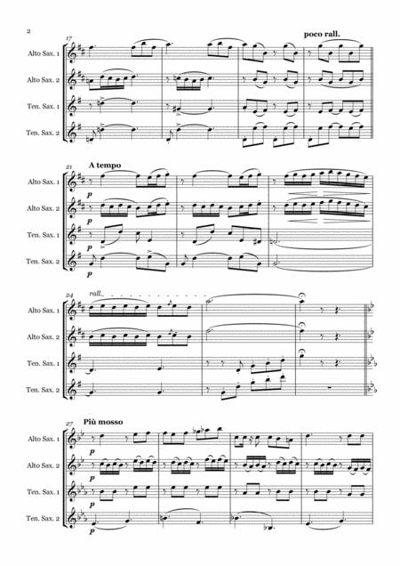 Flower Duet From Lakm Delibes Saxophone Quartet Aatt Page 2