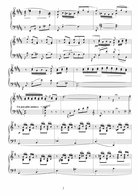 Flower Duet From Lakm Piano Solo Page 2
