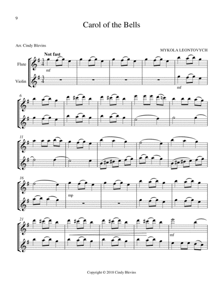 Flute And Violin For Christmas Vol I Page 2