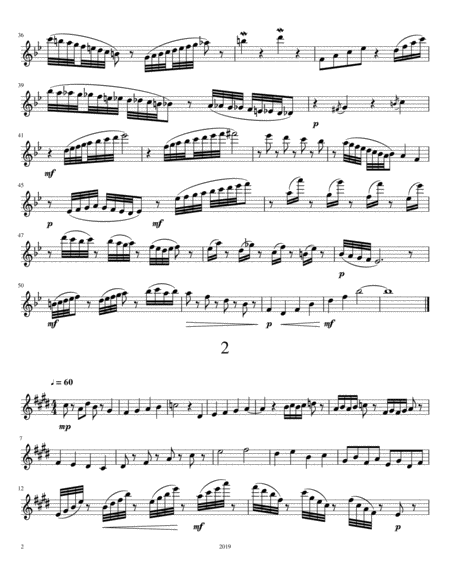 Flute Exercises 2 1 To 10 Page 2