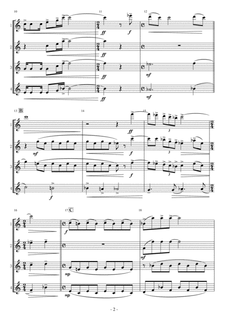 Flute Quartet Play The Game Queen Page 2