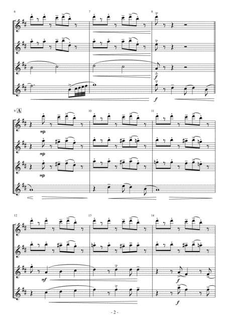 Flute Quartet Theme From New York New York Frank Sinatra Page 2