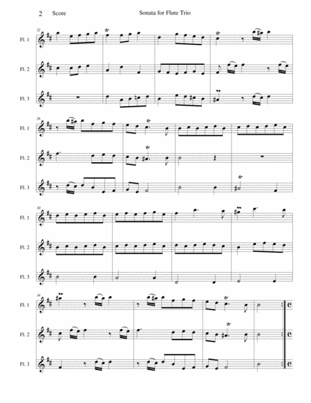 Flute Sonata Opus 7 No 2 Page 2