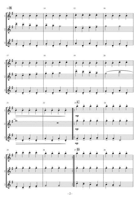 Flute Trio Good King Wenceslas Page 2