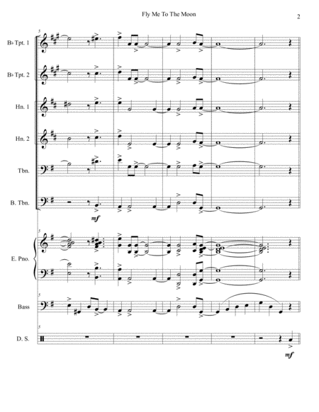 Fly Me To The Moon Brass Sextet Page 2