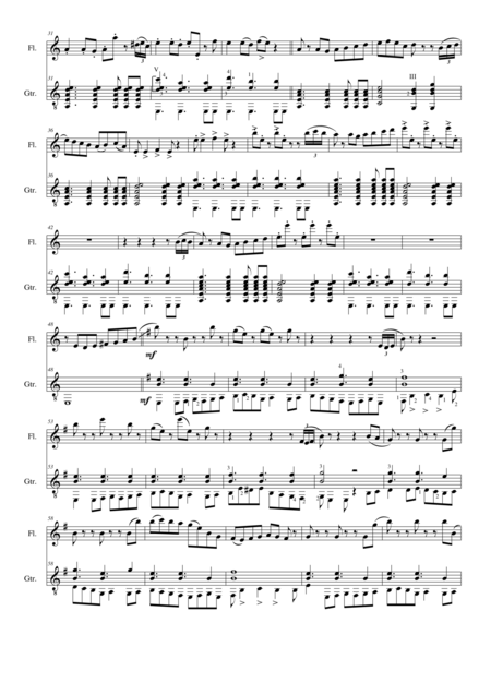 Folk Song Snapshots For Flute And Guitar Page 2