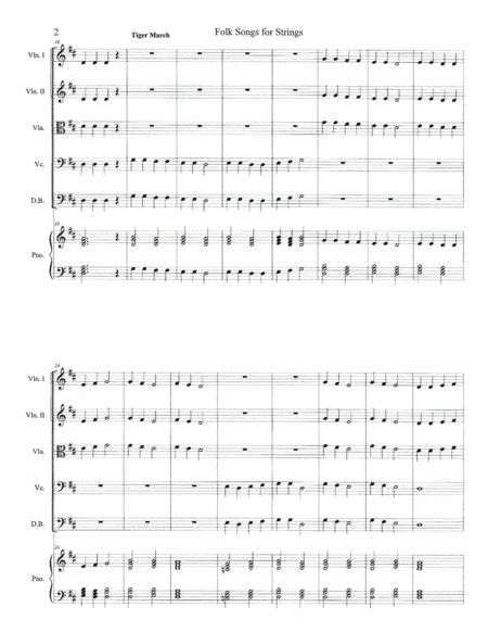 Folk Songs For Strings String Orchestra Set Page 2