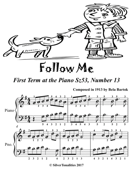 Follow Me First Term At The Piano Sz53 Number 13 Easiest Piano Sheet Music Tadpole Edition Page 2