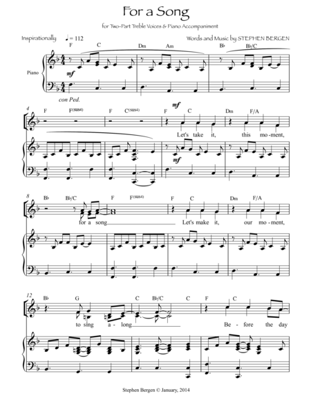 For A Song Page 2