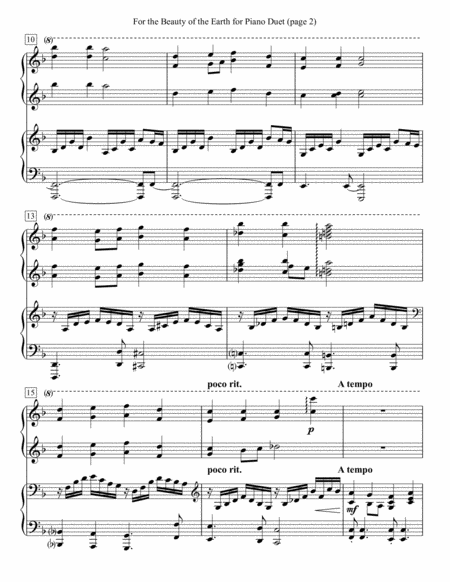 For The Beauty Of The Earth For Piano Duet Page 2