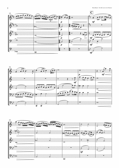 For The Love Of A Princess Theme From Braveheart For Brass Quintet Page 2