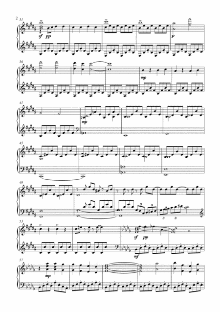 Forbidden Friendship Piano Solo Intermediate Advanced Page 2