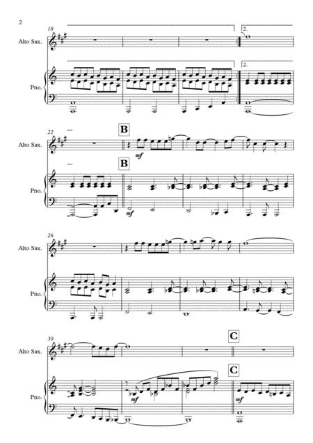 Forever Autumn Solo For Alto Sax Piano In C Major Page 2