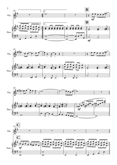 Forever Autumn Solo For Violin Piano In G Major Page 2