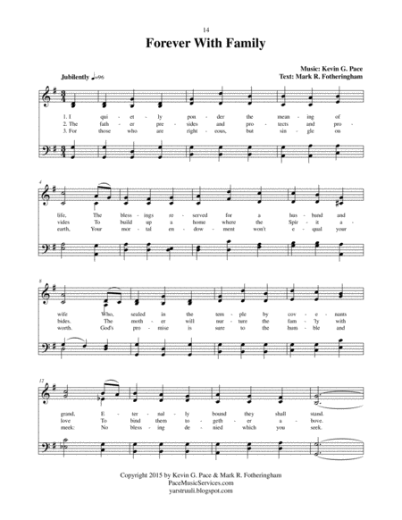 Forever With Family An Original Hymn Page 2