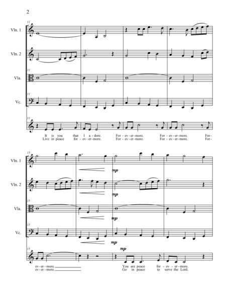 Forevermore Satb With Strings Page 2