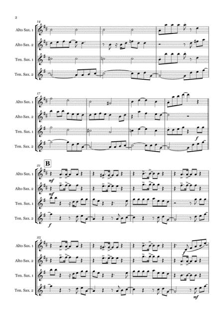 Forget You By Cee Lo Green Saxophone Quartet Aatt Page 2