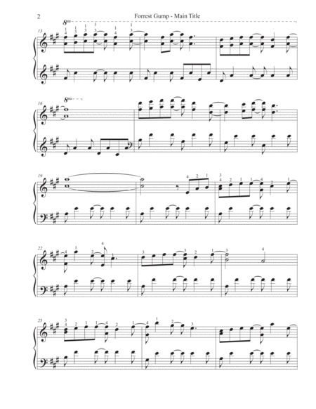 Forrest Gump Feather Theme For Pedal Or Lever Harp Page 2