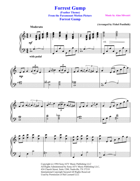 Forrest Gump Main Theme For Piano Jazz Pop Version Page 2