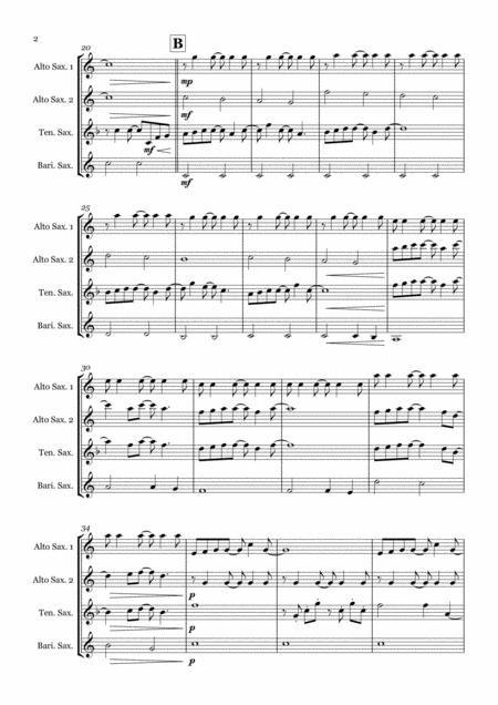 Forrest Gump Main Title Feather Theme Saxophone Quartet Aatb Page 2