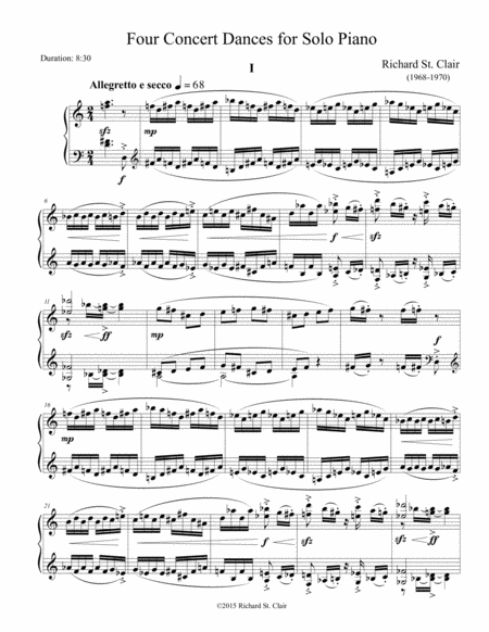 Four Concert Dances For Solo Piano 1968 69 Page 2