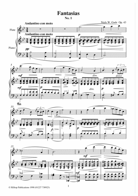 Four Fantasias Arr Flute And Piano Page 2