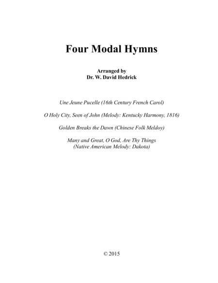 Four Modal Hymns Page 2