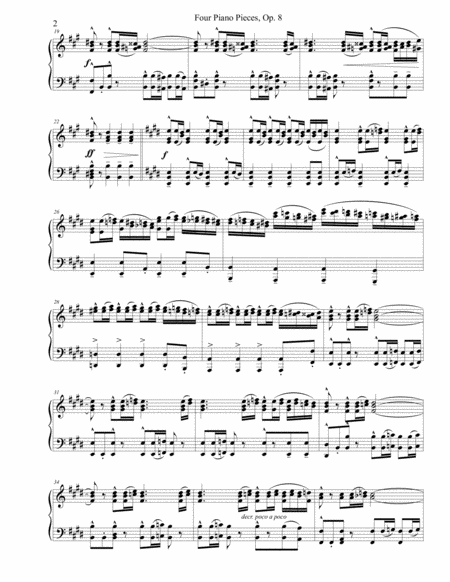 Four Piano Pieces Op 8 Page 2