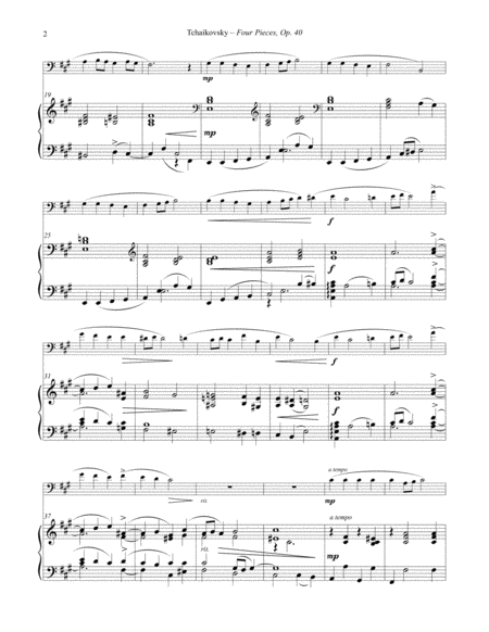 Four Pieces Op 40 For Euphonium And Piano Page 2