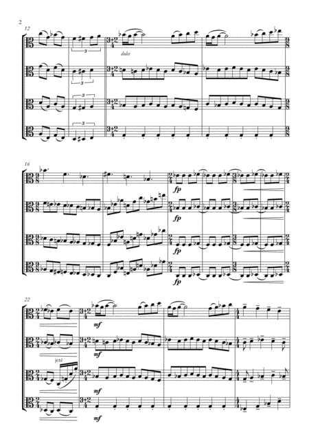 Four Quartet For Four Violas Page 2