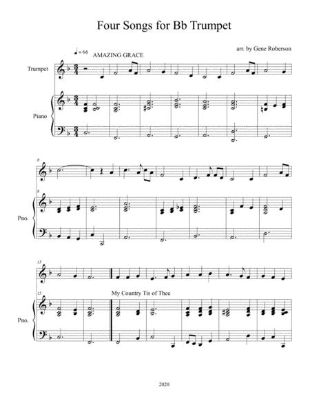 Four Songs For Bb And C Trumpet Page 2