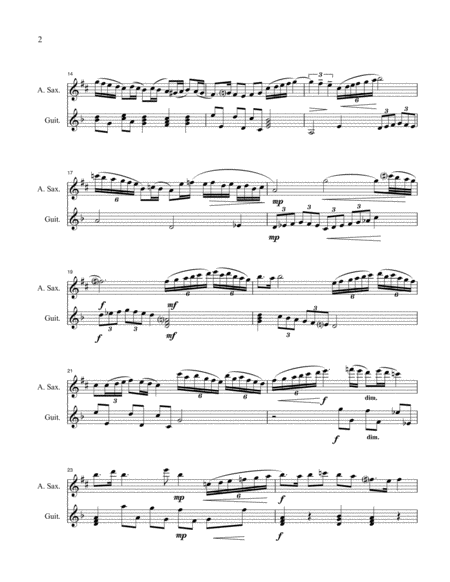 Four Spanish Dances For Alto Saxophone And Guitar Page 2