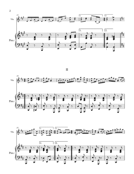 Four Square Dances For Violin Or Fiddle And Piano Page 2