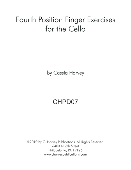 Fourth Position Finger Exercises For The Cello Page 2