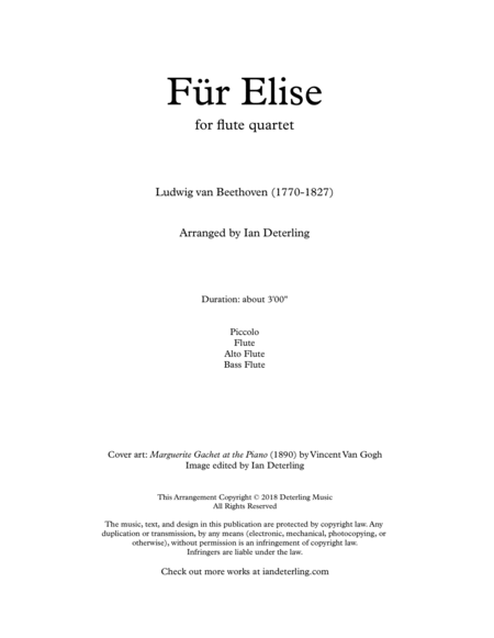 Fr Elise For Flute Quartet Page 2