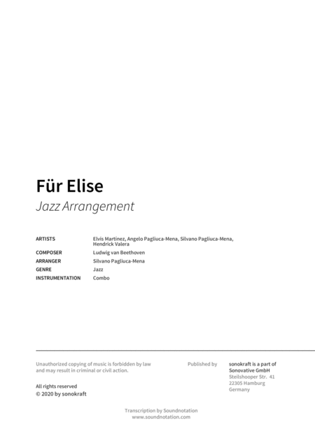 Fr Elise Jazz Waltz Arrangement Page 2
