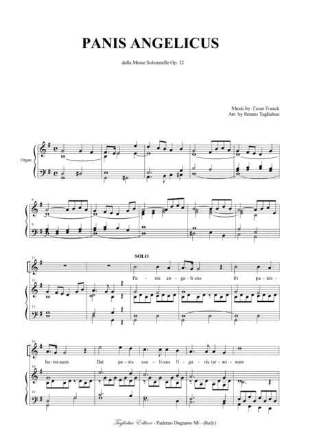 Franck Panis Angelicus For Satb Choir And Organ Pdf Files With Embedded Mp3 Files Of The Individual Parts Page 2