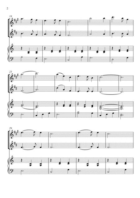 Franz Gruber Silent Night Alto Saxophone And Clarinet Duet Page 2