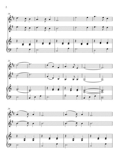 Franz Gruber Silent Night Tenor Saxophone And French Horn Duet Page 2