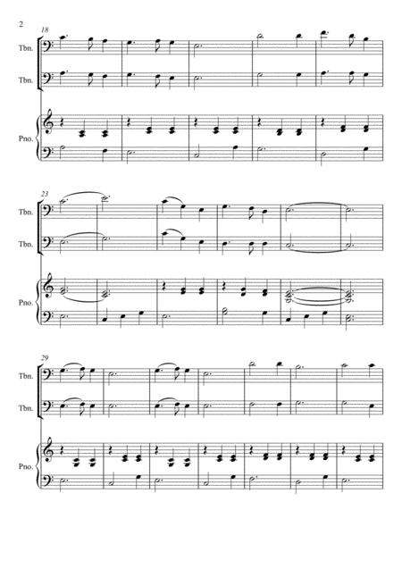 Franz Gruber Silent Night Trombone Duo Page 2