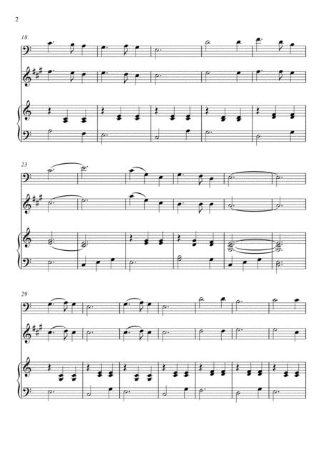 Franz Gruber Silent Night Violoncello And Baritone Saxophone Duet Page 2