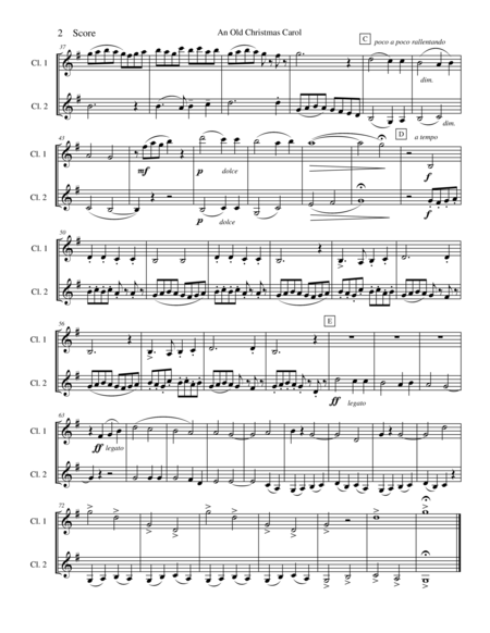 Franz Liszt Christmas Tree Suite For Clarinet Duet Page 2