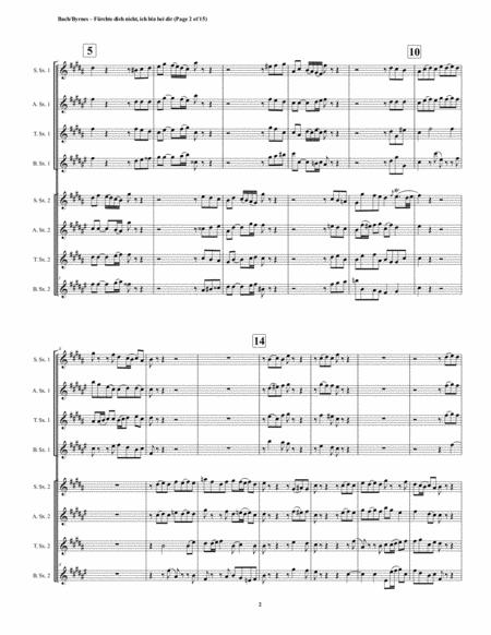 Frchte Dich Nicht Motette By Js Bach Double Saxophone Choir Page 2