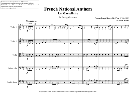 French National Anthem For String Orchestra Page 2