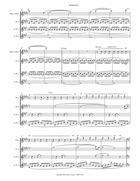 Frequency For Flute Quartet Page 2