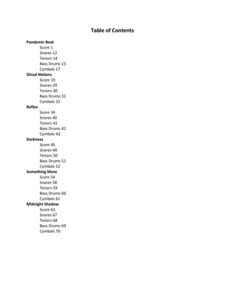 Friday Night Drum Line Cadences Page 2