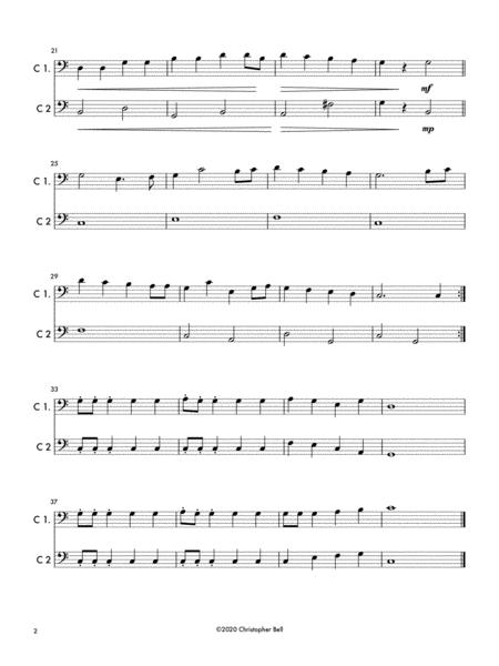 Frosty The Snowman Easy Cello Duet Page 2