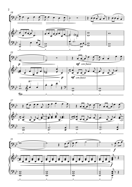Frozen Let It Go For Trombone Euphonium Piano Including Part Score Page 2