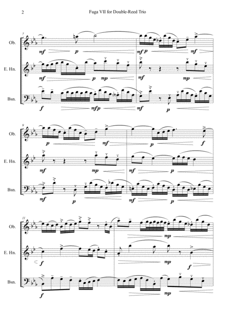 Fuga Vii For Double Reed Trio Page 2