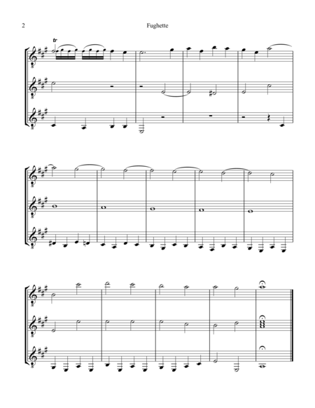 Fughette For Guitar Trio Page 2